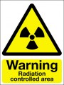 Warning radiation controlled area