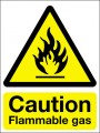 Caution flammable gas