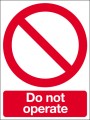Do not operate
