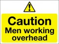 Caution men working overhead